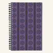 Rusty Pentagram Lila Notizblock (Vorderseite)