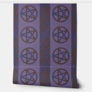 Rusty Pentagram Wallpaper Border Lila Tapete