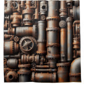 Rusty Pipes Duschvorhang (Vorderseite)