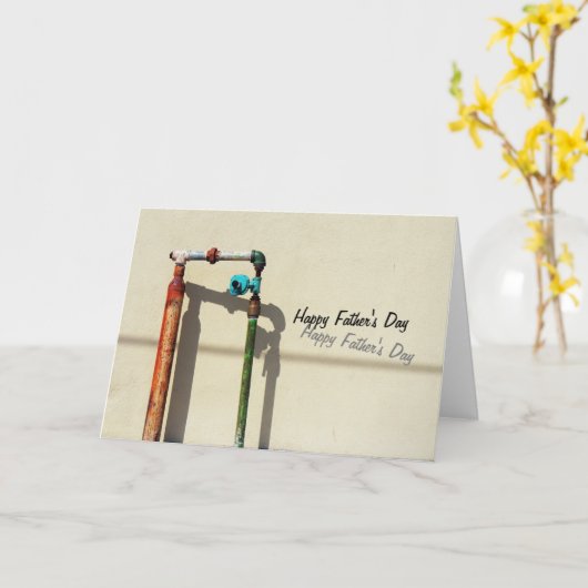 Rusty Pipes Karte (Gelbe Blume)