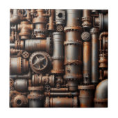 Rusty Pipes Keramik Tile Fliese (Vorderseite)