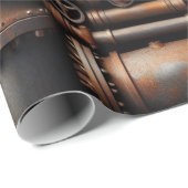 Rusty Pipes Wrapping Paper Geschenkpapier (Rolleneckpunkt)