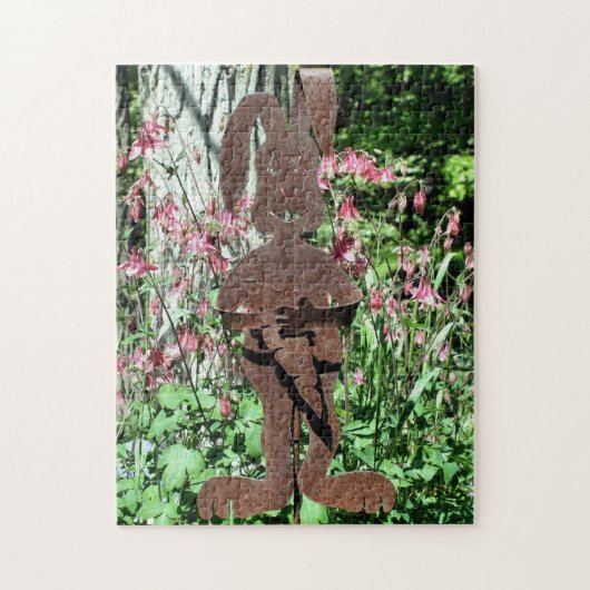 Rusty Rabbit Columbine Flower Garden Puzzle (Vertikal)