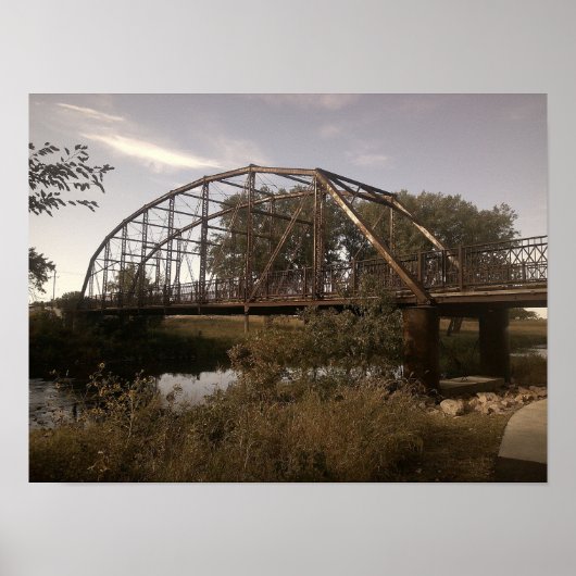 Rusty Railway Iron Arch Bridge Poster (Vorne)