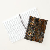Rusty Raised Floral Spiral Notebook - Custom Notizblock (Innenseite)