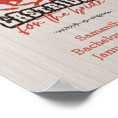 Rusty Red letzte Fahrt für die Braut Poster (Ecke)