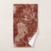 Rusty Red Marble abstrakt Badhandtuch Set (Handtuch)