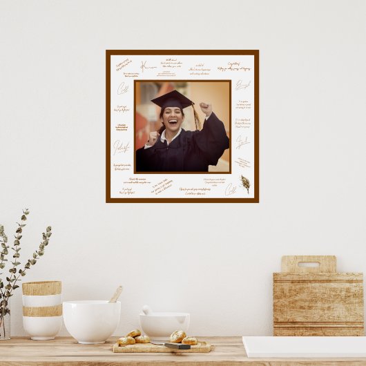 Rusty Red Signatures Erinnerungen Autograph Abschl Poster (Küche)