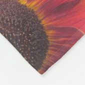 Rusty Red Sunflower Fleecedecke (Ecke)