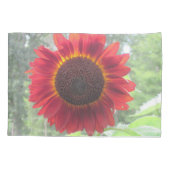 Rusty Red Sunflower Kissenbezug (Rückseite)