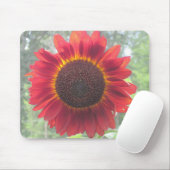 Rusty Red Sunflower Mousepad (Mit Mouse)