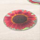 Rusty Red Sunflower Party Untersetzer (Angewinkelt)