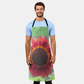 Rusty Red Sunflower Schürze (Getragen)
