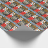 Rusty Retro Benzinpumpe Geschenkpapier (Ecke)