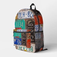 Rusty Retro License Plate Collection