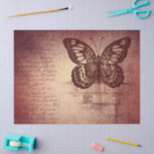 Rusty Rose Butterfly Dekoupage Tissue Paper Seidenpapier (Basteln)