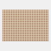 Rusty Rose Gingham Geschenkpapier Set (Vorderseite 2)