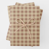 Rusty Rose Gingham Geschenkpapier Set (Beispiel)