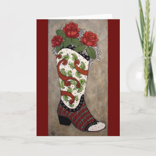 Rusty Rose Greeting Card Feiertagskarte