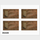 Rusty-Schweißhelm Rechteckiger Aufkleber (Blatt)