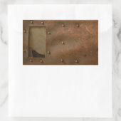 Rusty-Schweißhelm Rechteckiger Aufkleber (Tasche)