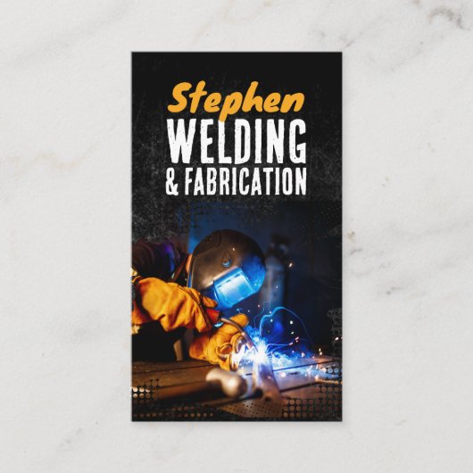 Rusty Schweisskunstwerk Visitenkarte (Vorderseite)