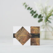 Rusty Sheet Business Card Visitenkarte (Stehend Vorderseite)