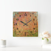 Rusty sheet quadratische wanduhr (Zuhause)