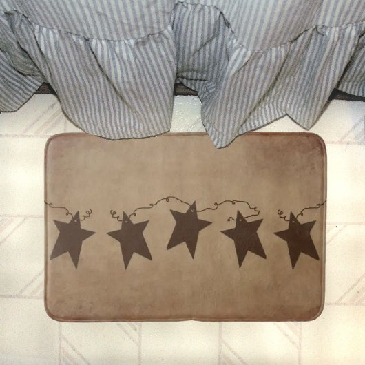 Rusty Stars Bath Mat Badematte