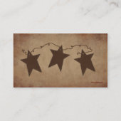 Rusty Stars Business Card Visitenkarte (Rückseite)