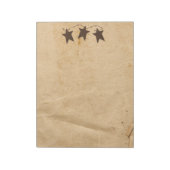 Rusty Stars Large Notepad Notizblock (Rotiert)