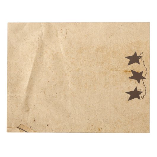 Rusty Stars Large Notepad Notizblock (Vorderseite)