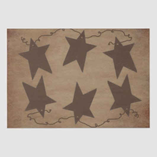 Rusty Stars Tissue Paper Seidenpapier (Vorderseite)