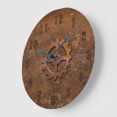 Rusty Steampunk Clock Große Wanduhr (Winkel)