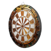 Rusty Steampunk Dartboard Dartscheibe (Vorderseite rechts)