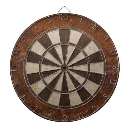 Rusty Steampunk Dartscheibe (vorne)
