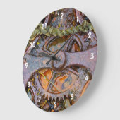 Rusty Steampunk Große Wanduhr (Winkel)