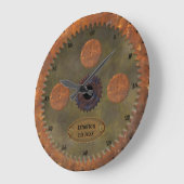 Rusty Steampunk Personalisiert Clock Große Wanduhr (Winkel)