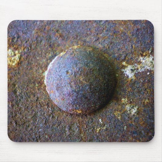 Rusty Steel Industrial Rivet Mousepad (Vorne)