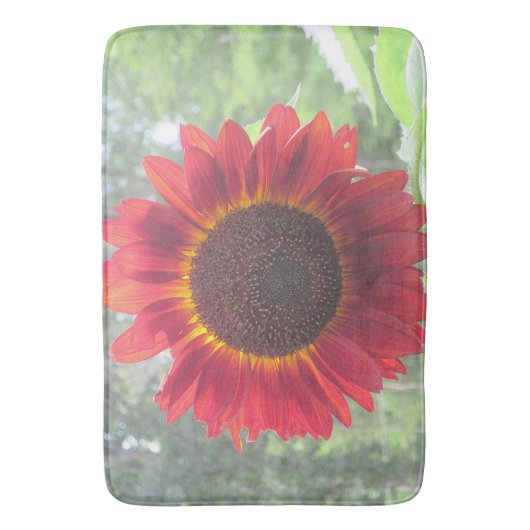 Rusty Sunflower Bath Mat Badematte (Vorderseite Vertikal)