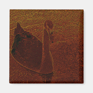 Rusty Swan Magnet