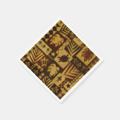 Rusty Tapa Hawaiian Warrior Paper Napkins Serviette (Ecke)