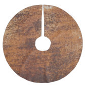 Rusty Textured Metal Surface Polyester Weihnachtsbaumdecke (Vorderseite)