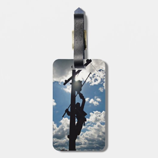 Rusty the Lineman Gepäckanhänger (Rückseite vertikal)