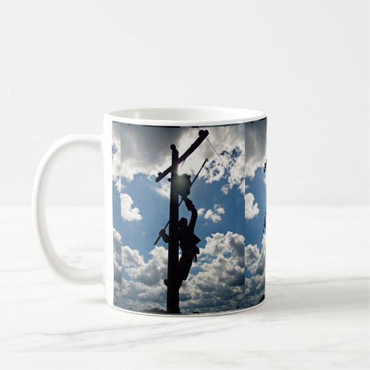 Rusty the Lineman Kaffeetasse (Links)