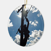 Rusty the Lineman Keramik Ornament (Links)