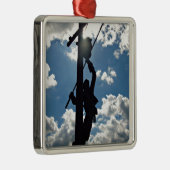 Rusty the Lineman Ornament Aus Metall (Rechts)