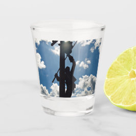 Rusty the Lineman Schnapsglas