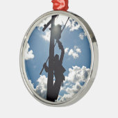 Rusty the Lineman Silbernes Ornament (Links)