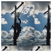 Rusty the Lineman Stoff (Nahaufnahme)